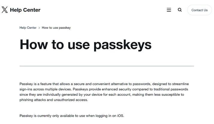 济宁苹果维修店铺分享iOS用户如何通过通行密钥(Passkey)登录 